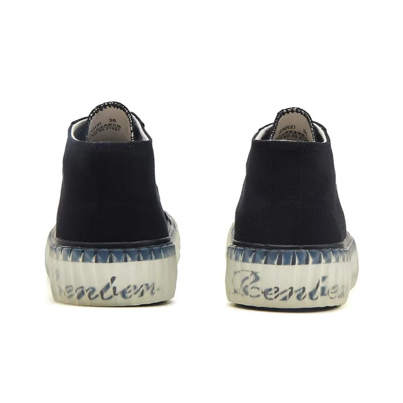 Humanism 1986 Low Top Canvas Shoes Women's Black-4