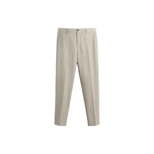 ZARA Suit Trousers Men Brown