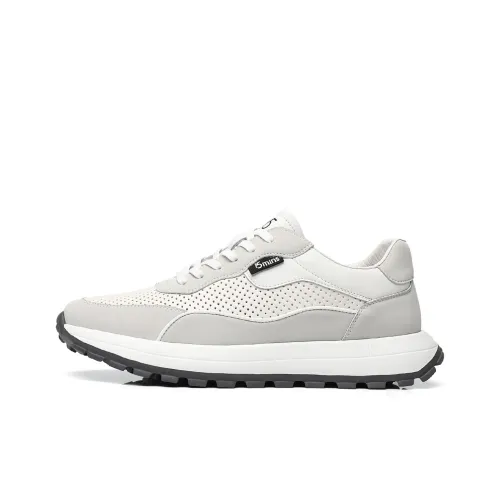15 MINS Wear-Resistant Breathable Lightweight Height Increasing Perforated Platform Comfortable Casual Shoes Men's
