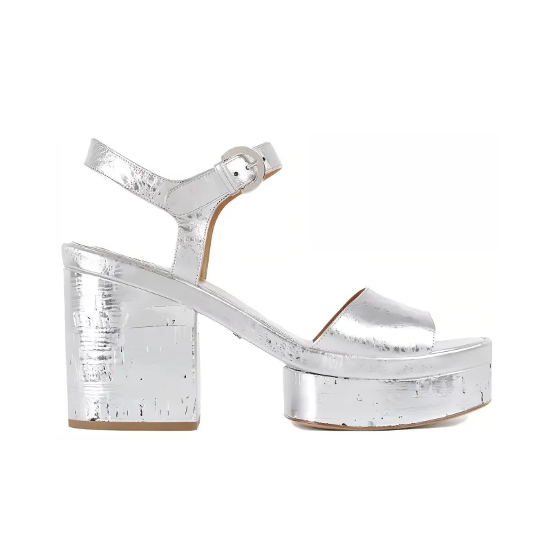 Chloe Odina Strap Sandals Women's Silver-1