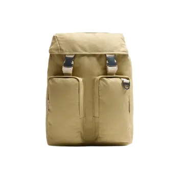 ZARA Cotton Backpack Large Size Men's Sandy Brown