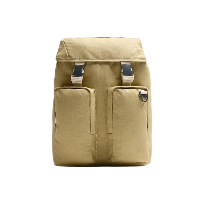 ZARA Cotton Backpack Large Size Men's Sandy Brown-0