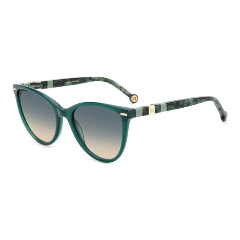 CarolinaHerrera Acetate Irregular Shape Sunglasses Unisex Green-0