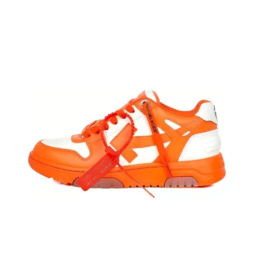 OFF-WHITE Out Of Office Skateboard Shoes Women's Low-Top White/Orange