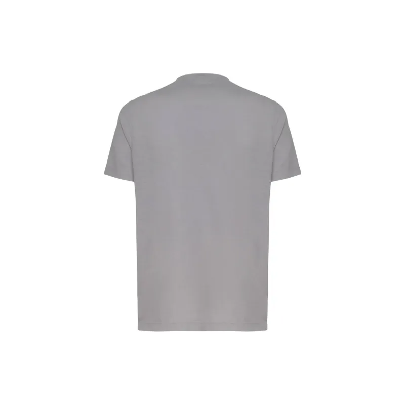 Zanone Short Sleeved Straight Hem Crewneck T Shirt-1
