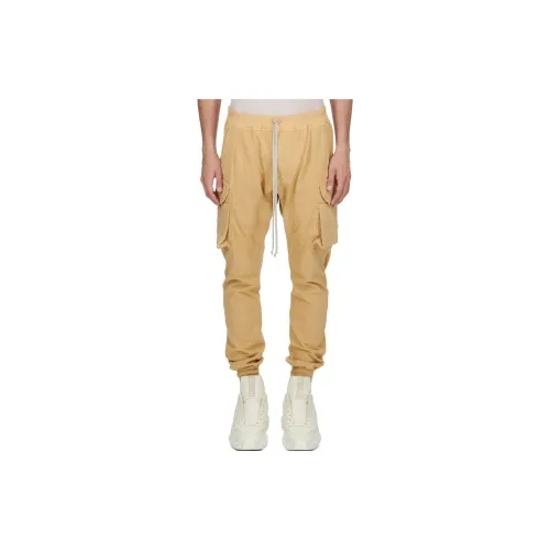 Rick Owens DRKSHDW Casual Pants Men Mustard Yellow