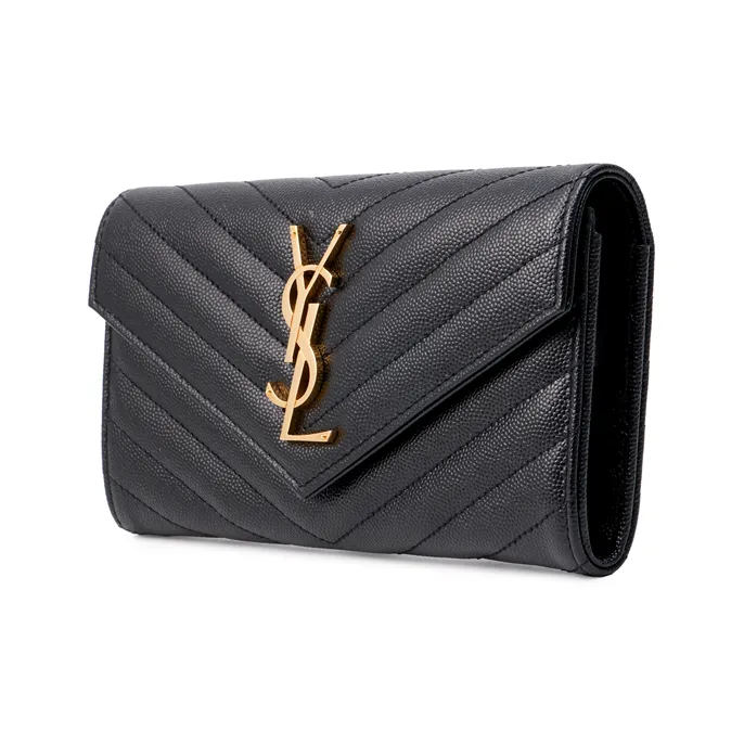 SAINT LAURENT Wallet Monogram Black-3