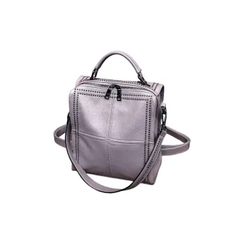 TTaG．baG Cow Leather Portable One Shoulder Backpack Regular Women's Gray/Pink/Black