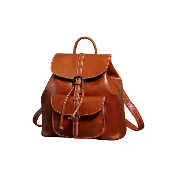 TTaG．baG Waxed Cow Leather Backpack Women's