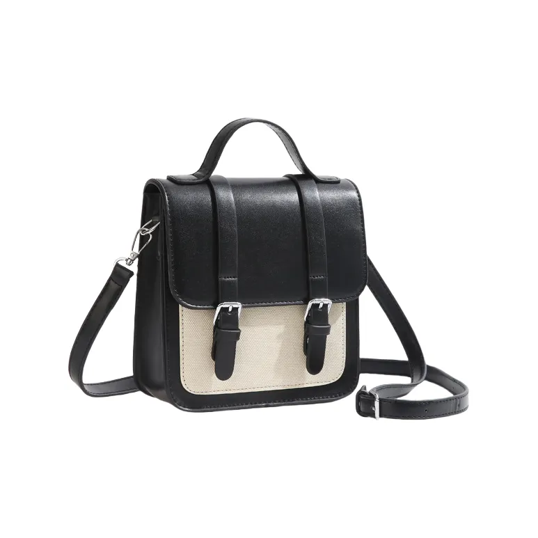 HACIN PU Shoulder Bag Women's Brown/Black-3
