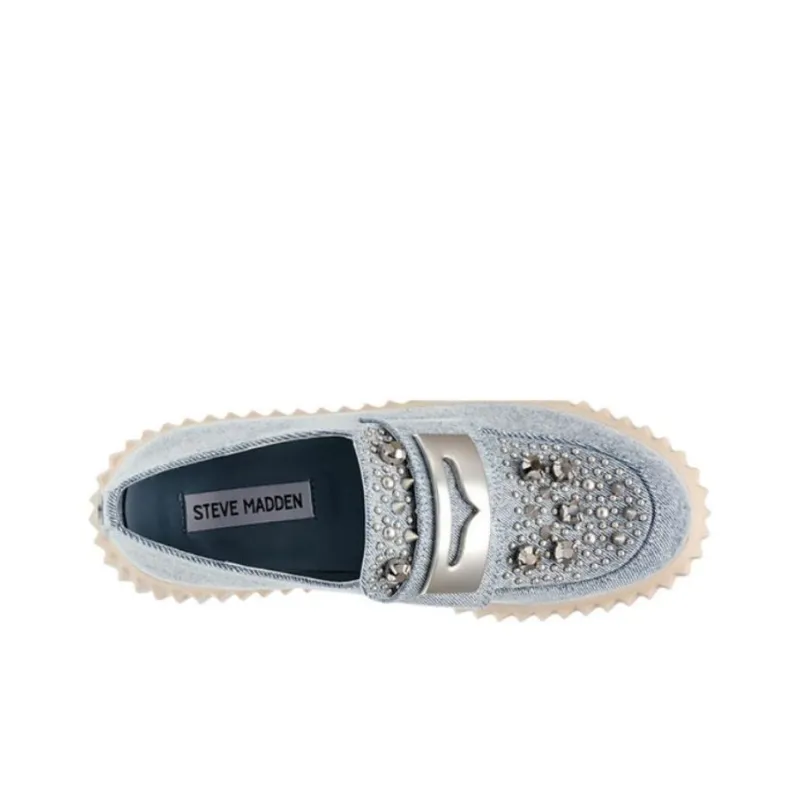 STEVE MADDEN Loafers 6.5cm Women's Blue-5