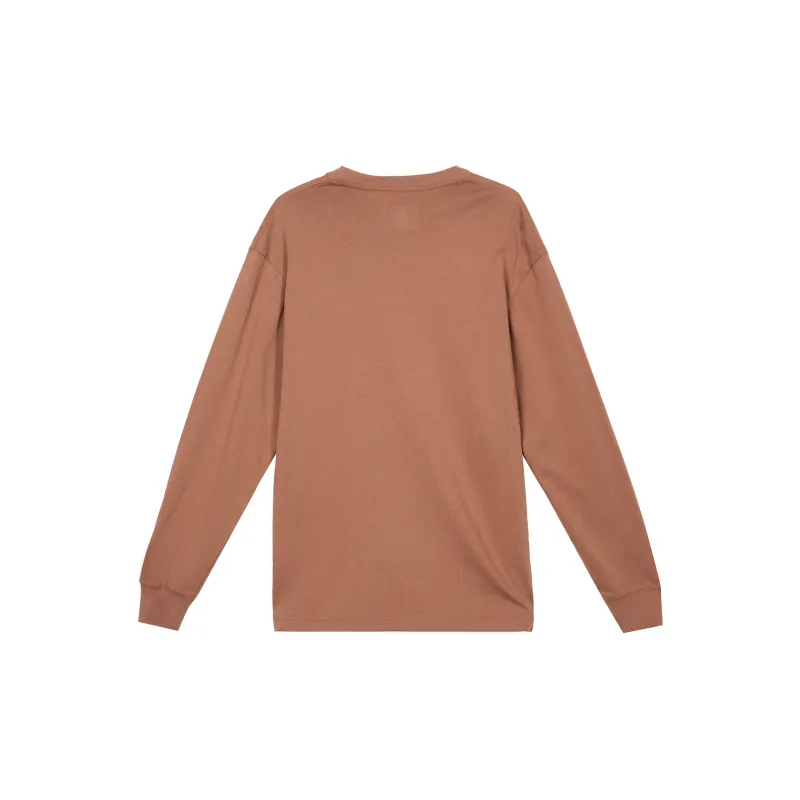 Jordan Drop Shoulder Sleeve T-Shirt Unisex Antique Brown-1