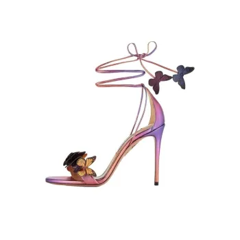AQUAZZURA Papillon Strap Sandals 10.5cm Women's Fuchsia