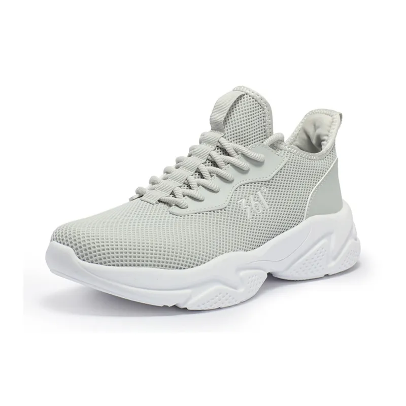 361° Durable Breathable Lightweight Low Top Casual Running Shoes Men's Gray White-1