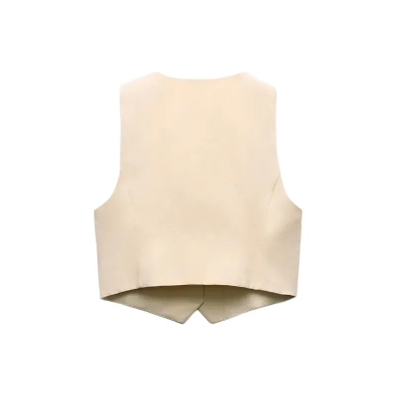 ZARA Trf Tank Top Women's Beige-1