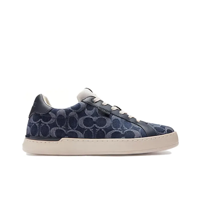 COACH Lowline Low Top Skateboard Shoes Men's Blue-1