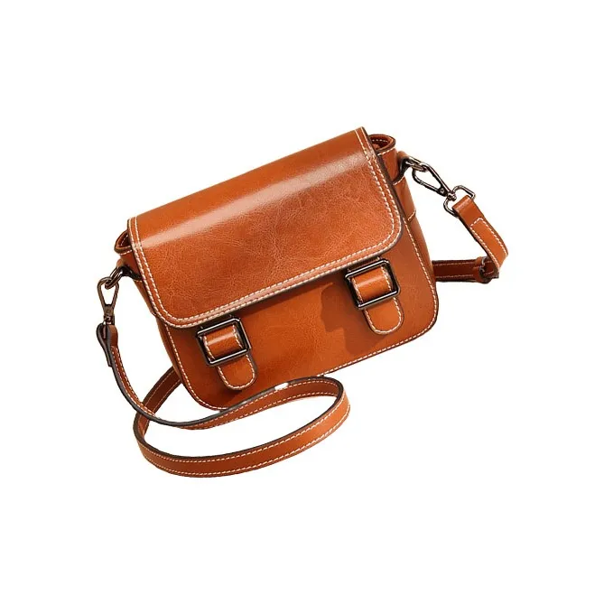TTaG．baG Cow Leather Shoulder Bag Regular Women's Brown-4