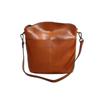 TTaG．baG Oil Wax Cow Leather Crossbody Bag, Shoulder Bag Women's Brown/Burgundy/Black/Green