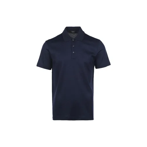 VERSACE Polo Shirts Men Dark Blue