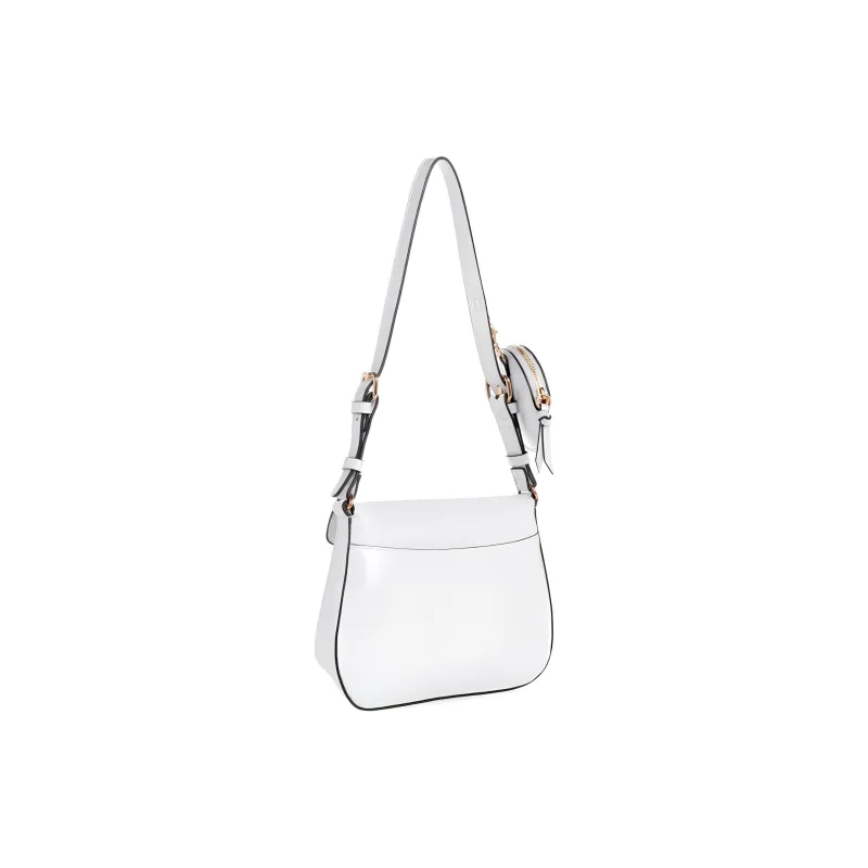 GUESS Artificial Leather Shoulder Bag Crossbody Bag Mini Women's White-1