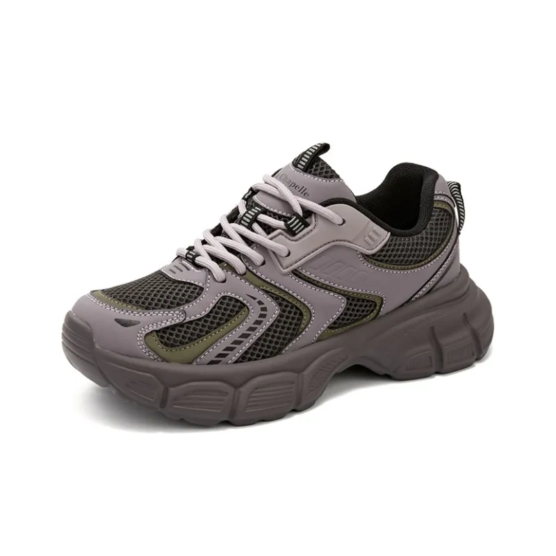 La Chapelle Anti Slip Wear Resistant Low Top Chunky Sneakers Women's-5