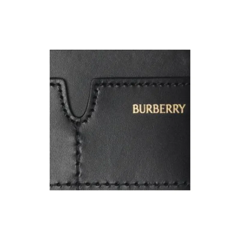 Burberry Calfskin Card Holder Men's Black-2