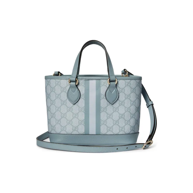 GUCCI Ophidia Supreme Canvas Canvas Bag Tote Bag Shopping Bag Shoulder Bag Crossbody Bag Handbag Mini Women's Gray Blue-4
