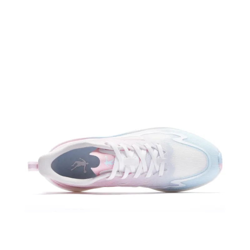 QIAODAN Rapid 1.0 Durable Breathable Low Top Running Shoes Women's Blue Pink-3