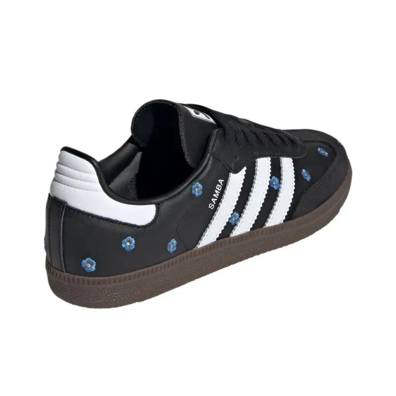 Adidas Samba Light Blue Floral Core Black Women's-3
