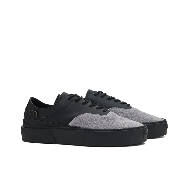 EQLZ EQUALIZER Fault 22LO Wear-resistant And Lightweight Low-Top Skateboard Shoes Unisex Black Gray-1