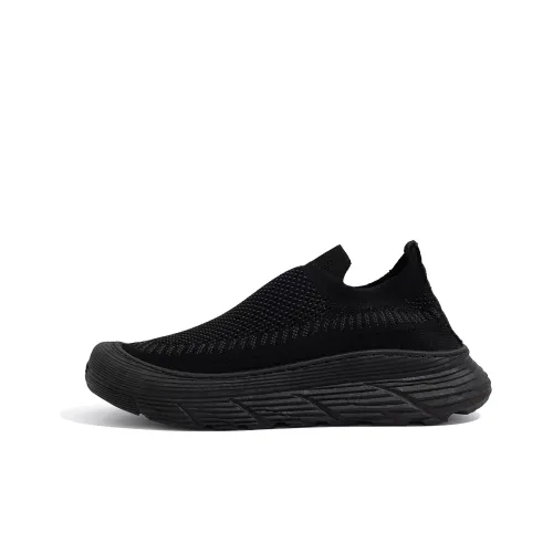 HUANQIU Casual Shoes Men Low-Top Black