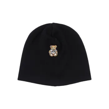 MOSCHINO Virgin Wool Beanies Men's Black