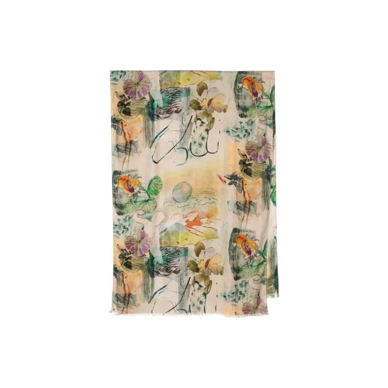 Paul Smith Sketchbook Botanical Scarf-1