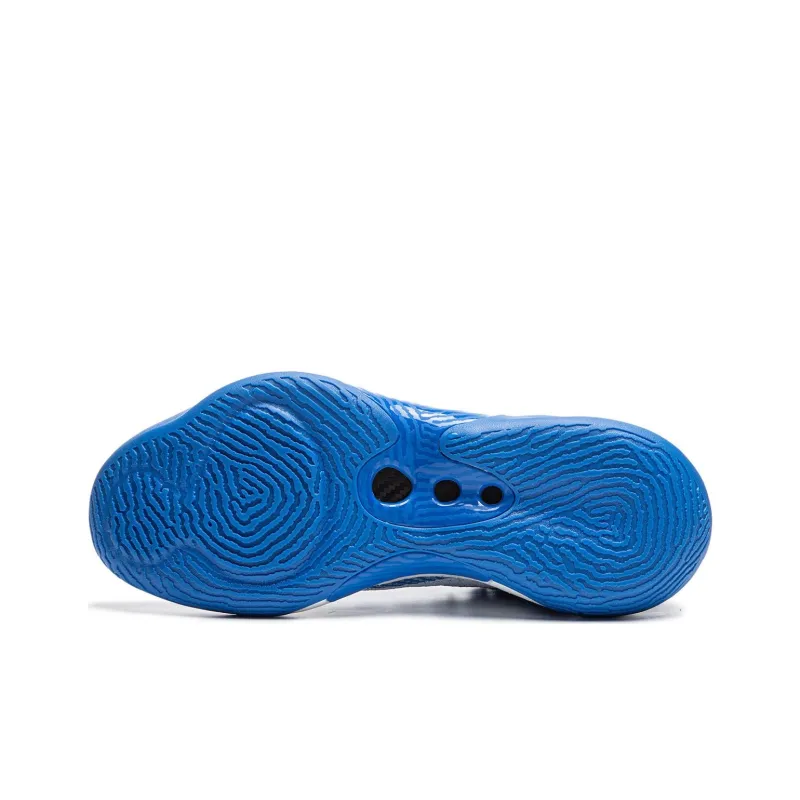 LiNing Charming ULTRA Anti Slip And Wear Resistant Support Mid Top Basketball Shoes Men's Blue-6