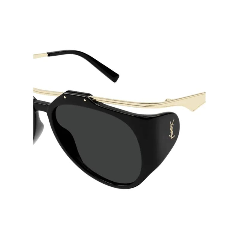 SAINT LAURENT Aviator Sunglasses Men's Black-2