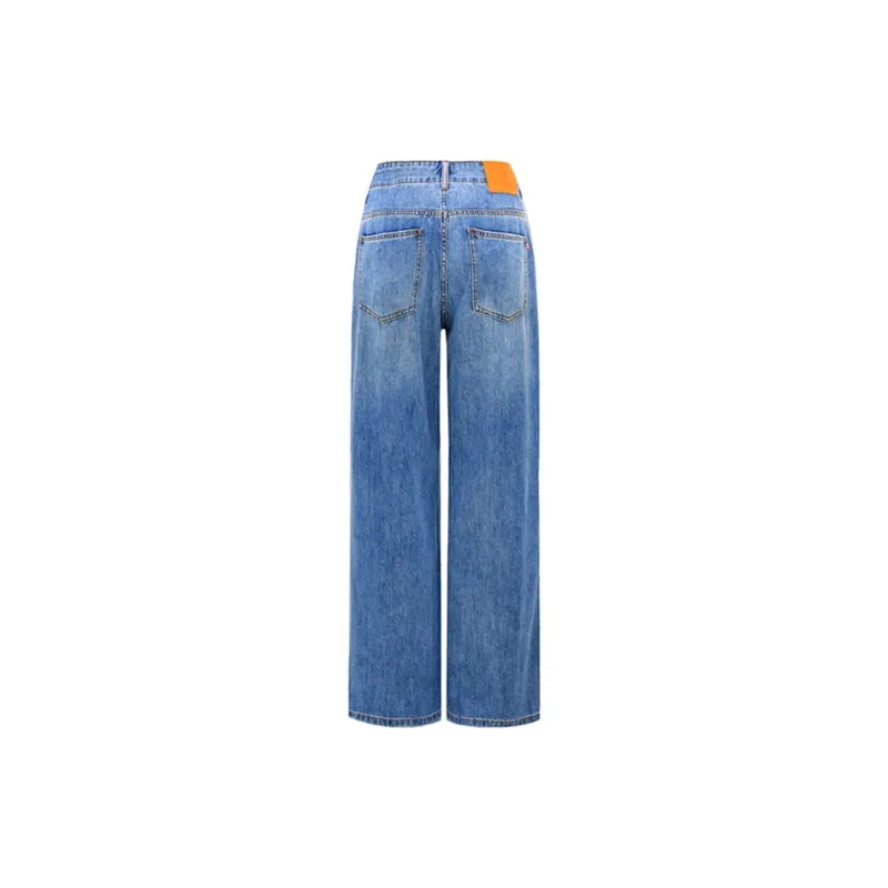 NAVIGARE Jeans Women's Dark Pearl Royal Blue-1