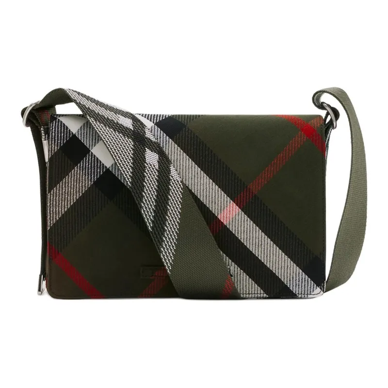 Burberry Trench Polyester Shoulder Bag, Crossbody Bag Men's Lake Color-4
