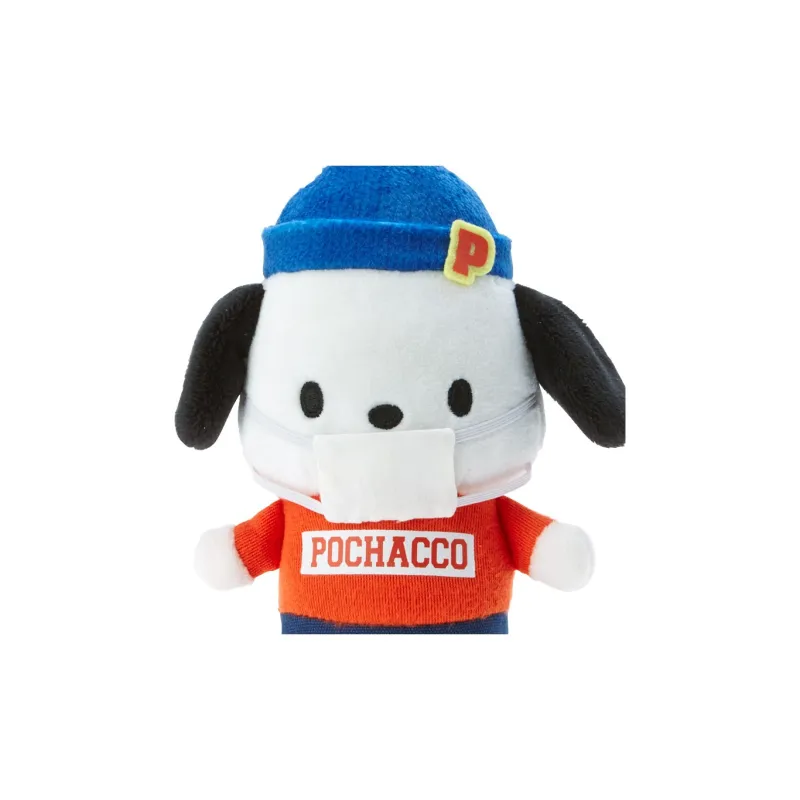 Sanrio Pochacco With Mask Dolls Plush Pendant 14cm Height-3