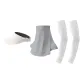 Light Gray+Beige+White (Face Masks+Sun Protection Hat+Cooling Arm Sleeves)