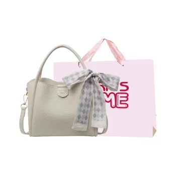 Worm's Home PU Crossbody Bag, Shoulder Bag, Handbag Regular Women's White/Khaki/Black/Pink/Dark Brown
