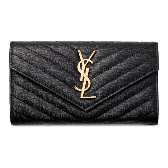 SAINT LAURENT Wallet Monogram Black-1