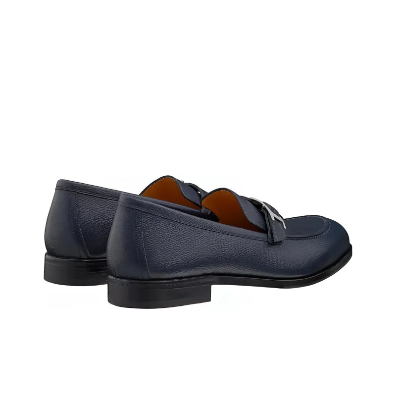 HERMES Monterey Casual Shoes Men's Marine Blue-2