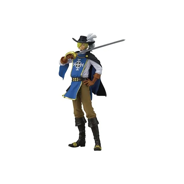BANPRESTO Sanji Glass Factory One Piece Treasure Cruise 2  Western Swordsman & Luffy Bonus Gift 21cm Scale Figures-3