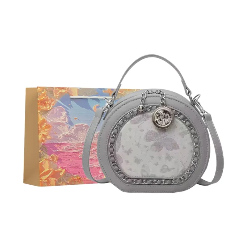 BRINCH PU One Shoulder Handbags Regular Women's White/Silver/Pink-0