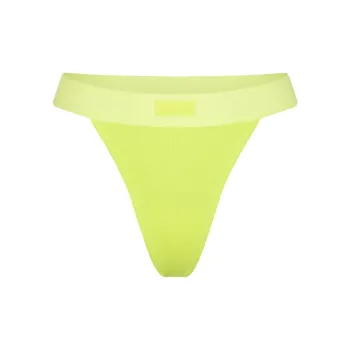 SKIMS COTTON RIB THONG Underpants Women's 1 Pack DAFFODIL/Daffodil