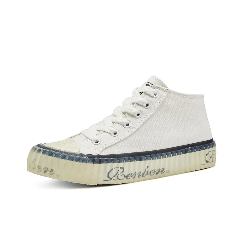 Humanism 1986 High Top Canvas Shoes Women's White-1