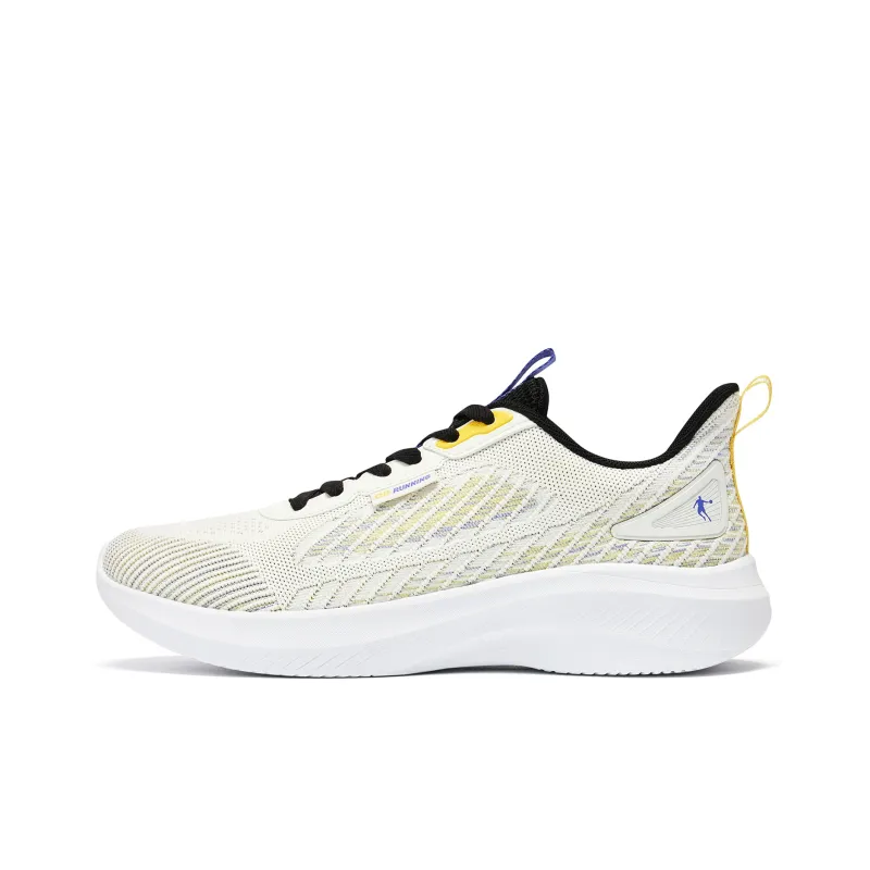 QIAODAN Durable Breathable Low Top Running Shoes Men's Yellow-0