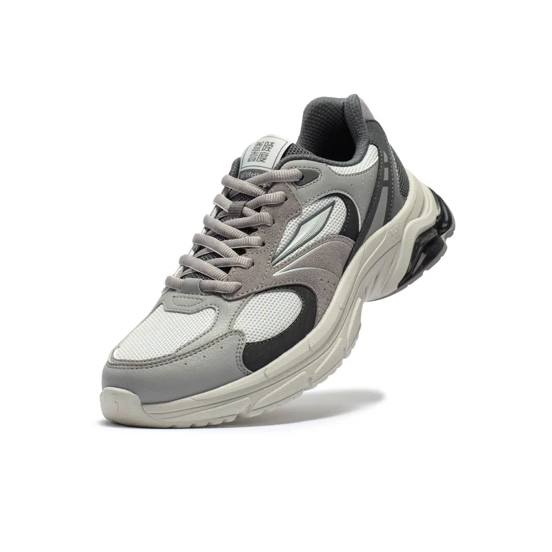 361° Wear resistant And Lightweight Low Top Casual Running Shoes Men's Gray-3