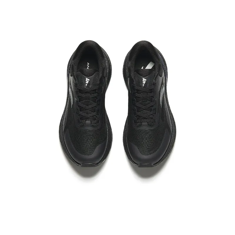 Anta Durable Breathable Lightweight Low Top Running Shoes Men's Basic Black-2