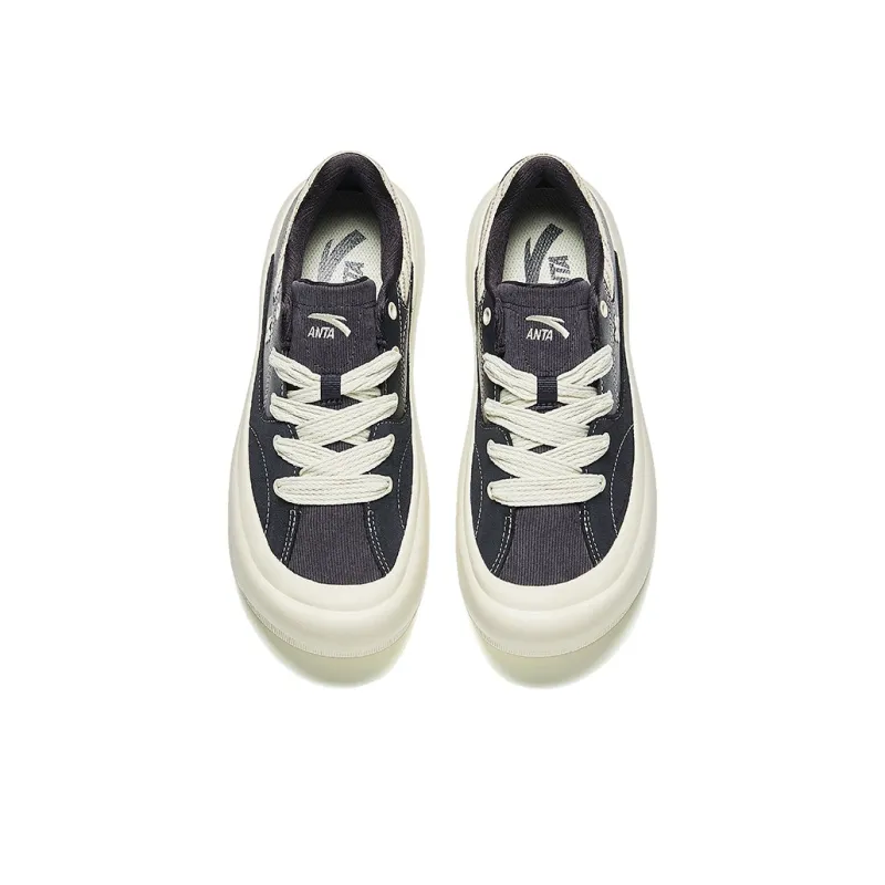 Anta Donut 2 Lightweight Low-Top Skateboard Shoes Women's Ink Stone Gray-2